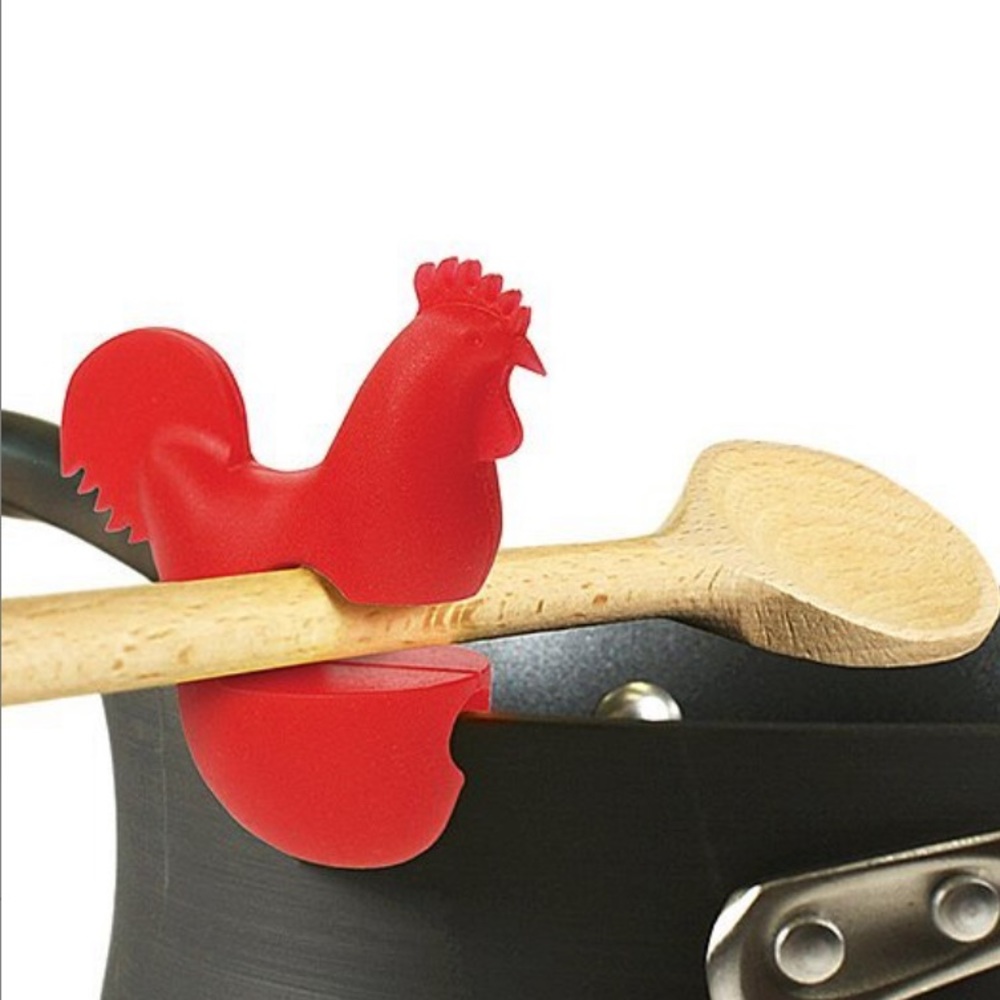 Silicone Rooster Spoon Holder